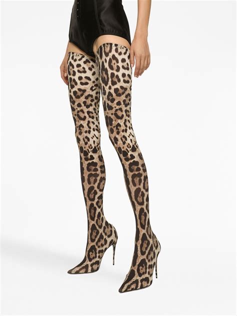 dolce gabbana shoes animal print|Leopard.